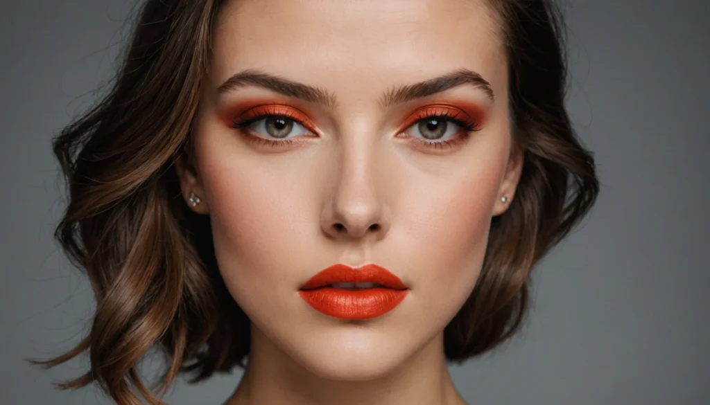 rouge à lèvre rouge orangé